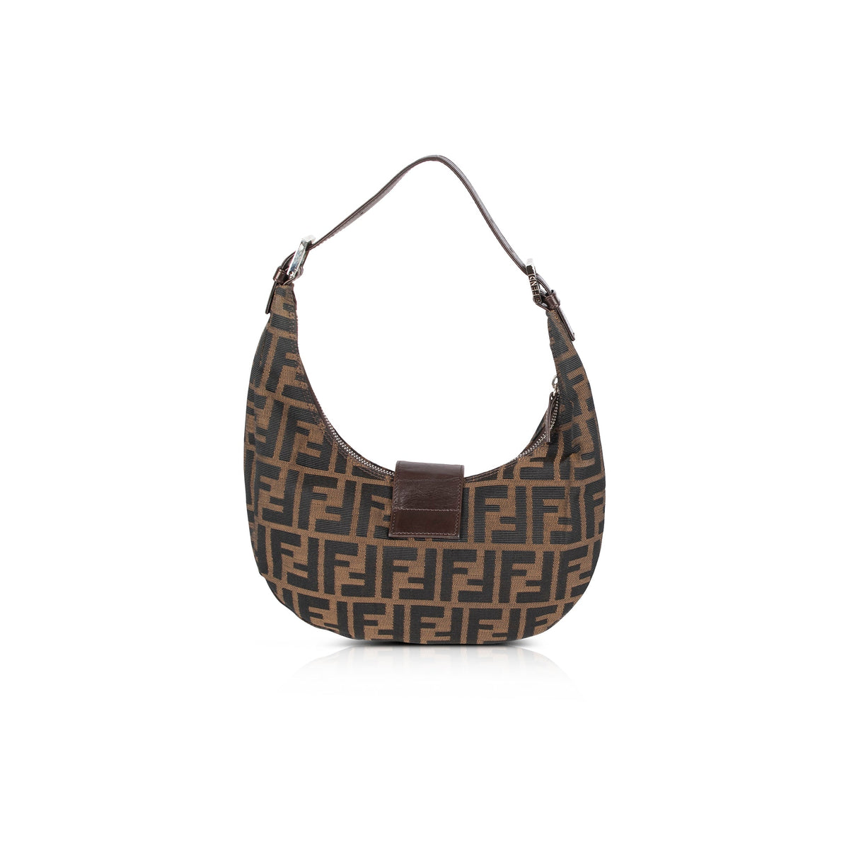 Fendi 2022 Zucca Mini Baguette - Brown Shoulder Bags, Handbags