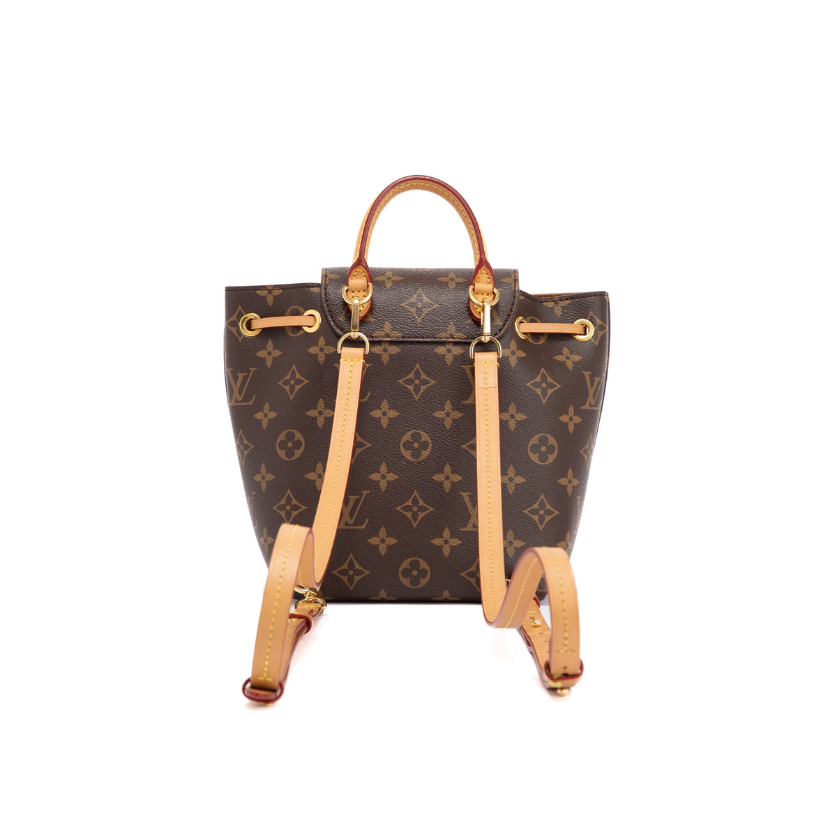 Louis Vuitton Montsouris Backpack BB in Coated Canvas with Gold