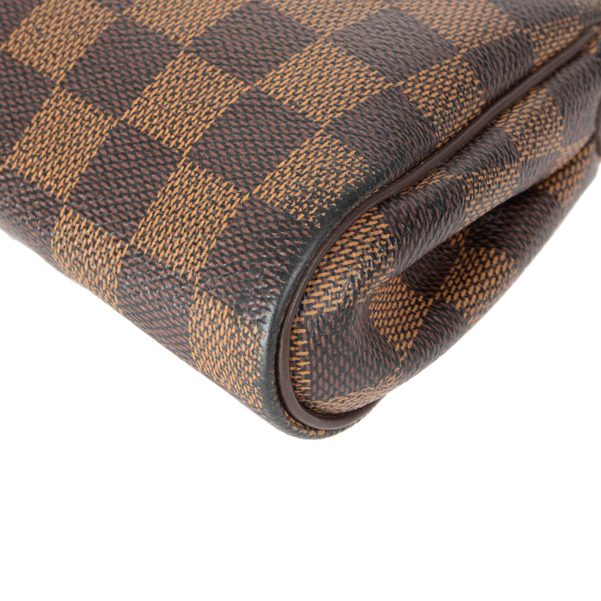 Identify Authentic Louis Vuitton Bags, Eva clutch Damier Ebene