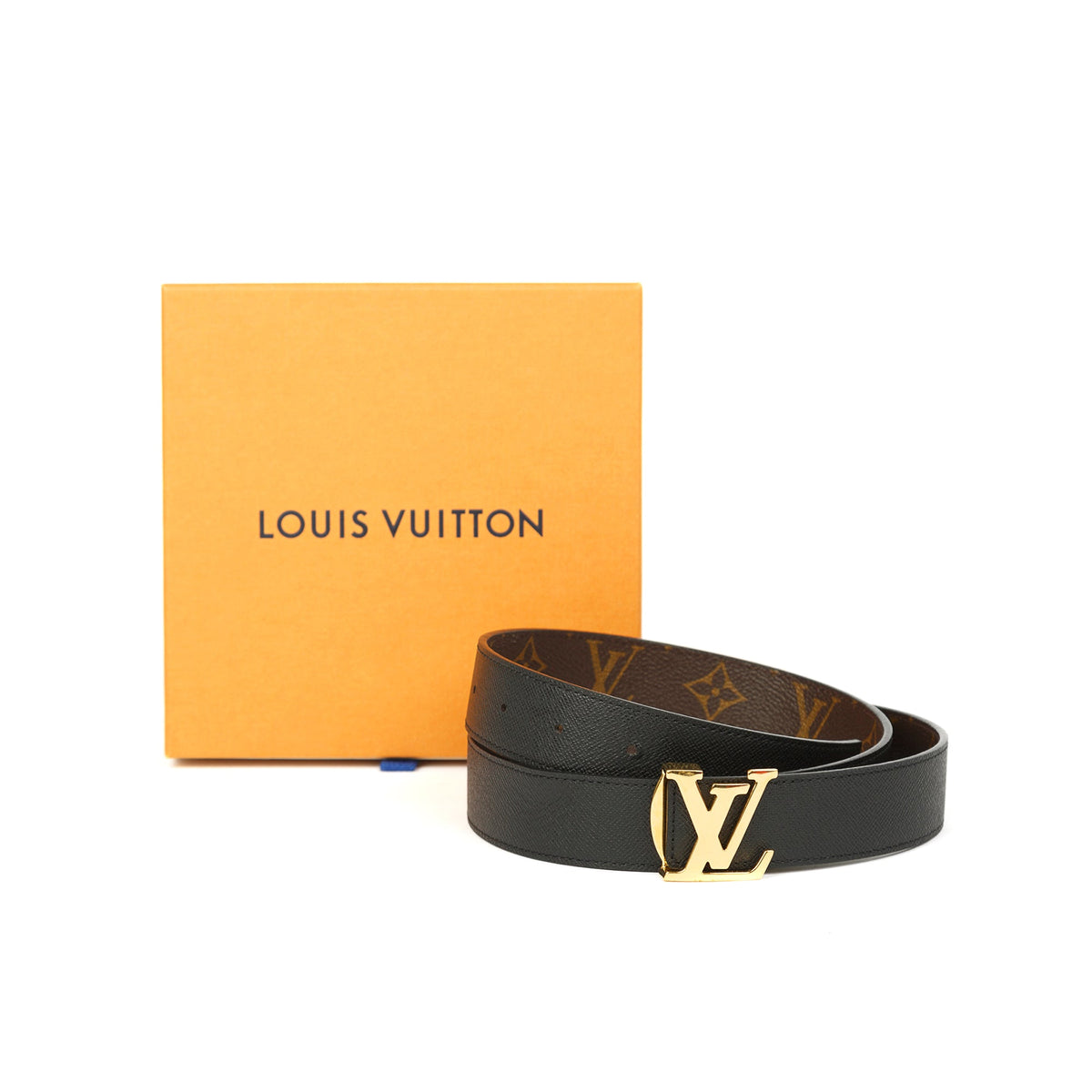 Louis Vuitton Brown Monogram Canvas LV Circle Reversible Belt 80CM Louis  Vuitton