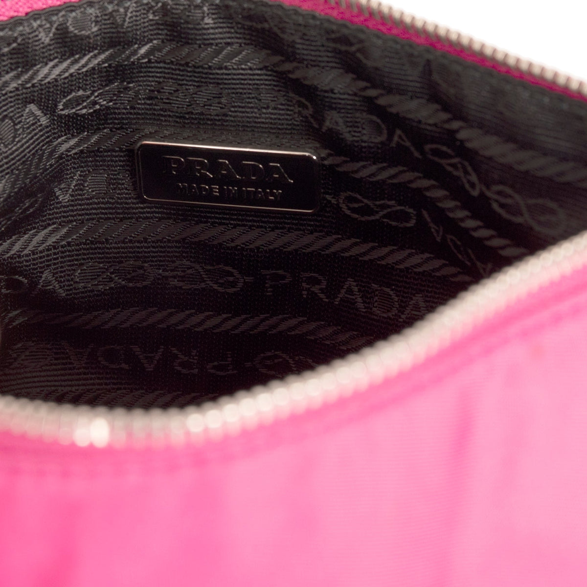 Prada Pink Nylon Pochette Bag
